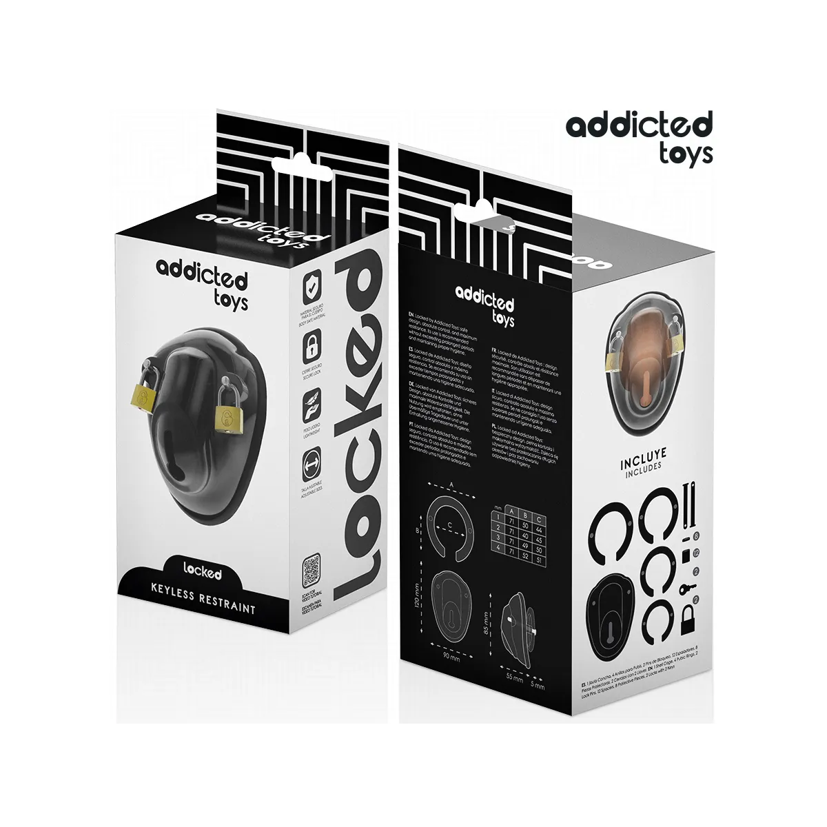 Schlüsselloser Peniskäfig 11,5 cm von Addicted Toys Locked | Fesselliebe.de