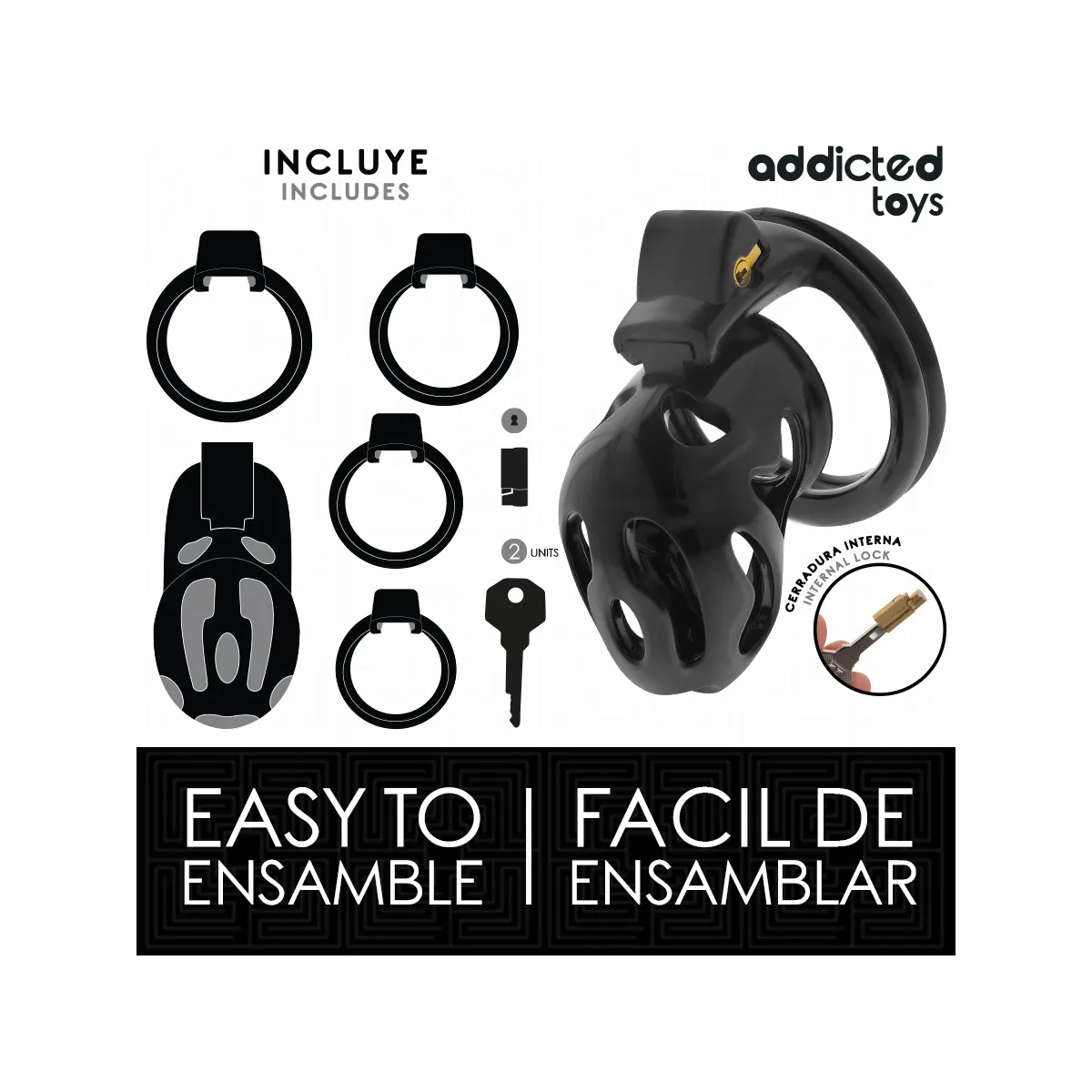 Versiegelter Peniskäfig 8 cm von Addicted Toys Locked | Fesselliebe.de