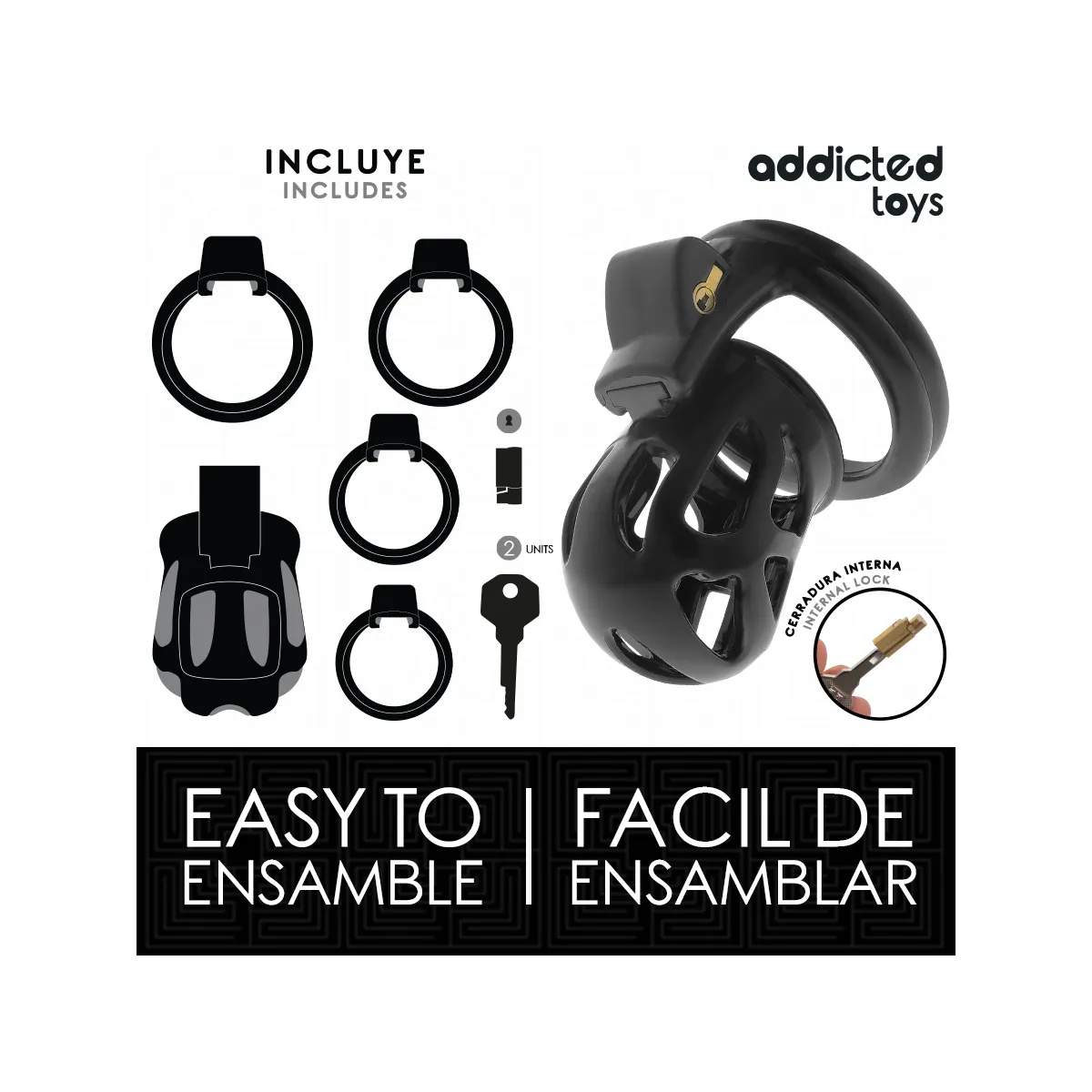 Silent Keep Peniskäfig 7,5 cm von Addicted Toys Locked | Fesselliebe.de