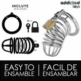 Iron Cell Metall-Peniskäfig Grösse M von Addicted Toys Locked | Fesselliebe.de