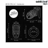 Iron Cell Metall-Peniskäfig Grösse M von Addicted Toys Locked | Fesselliebe.de