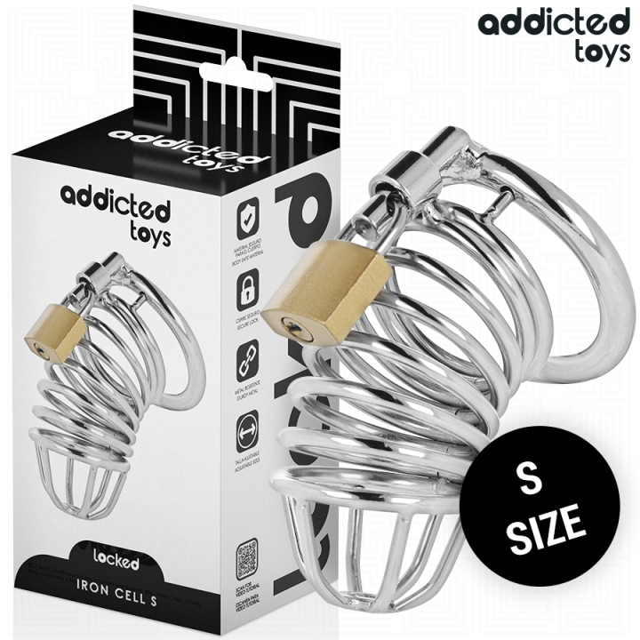 Iron Cell Metall-Peniskäfig 4 cm Grösse S von Addicted Toys Locked | Fesselliebe.de