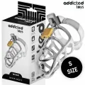Silberner Peniskäfig aus Metall, Grösse S von Addicted Toys Locked