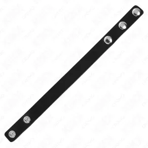 Penisring aus Leder mit Druckverschluss 21,5 X 1,5 cm von Kink Ring Power