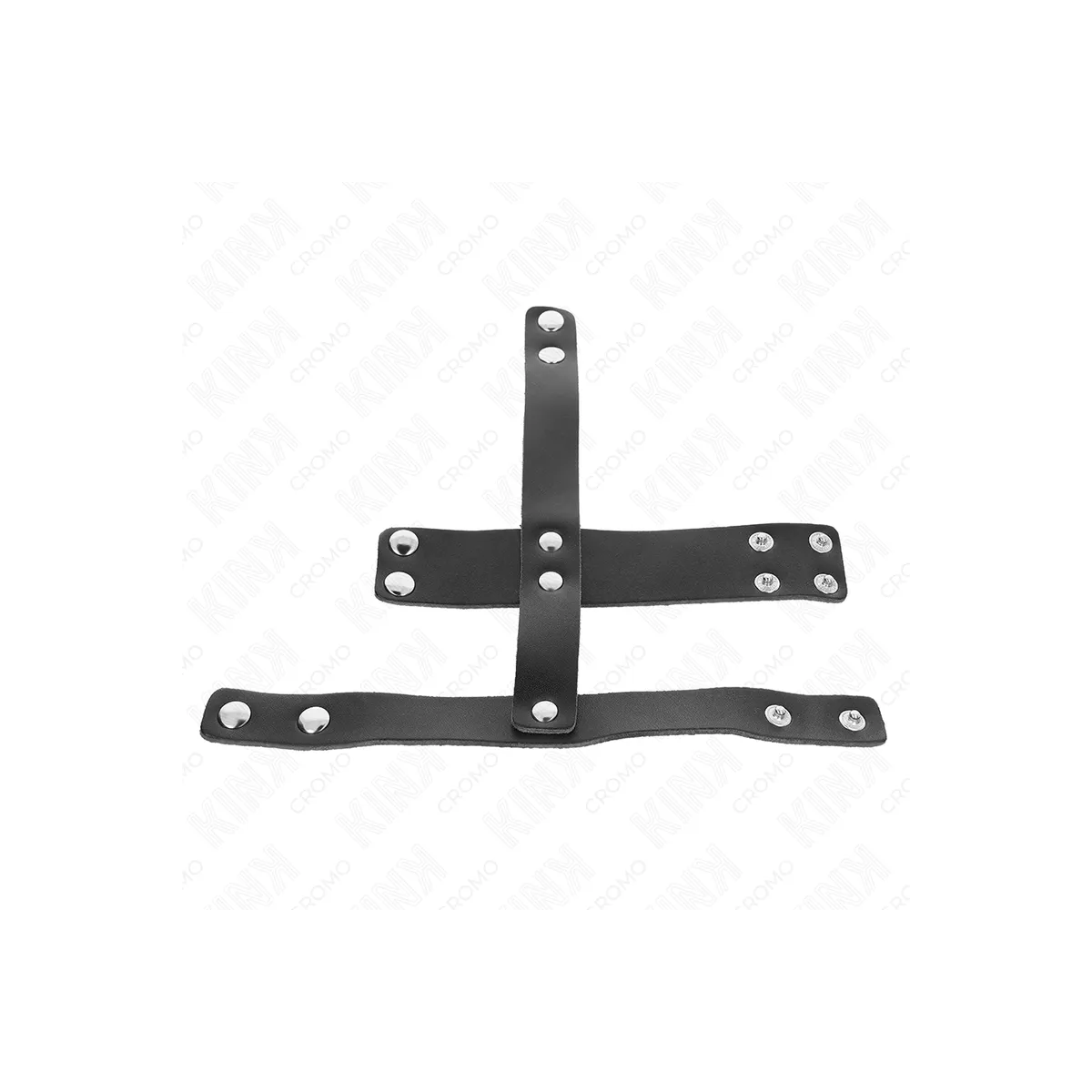 Peniskäfigring aus Leder mit Verstellbarem Hockentrenner von Kink Ring Power | Fesselliebe.de