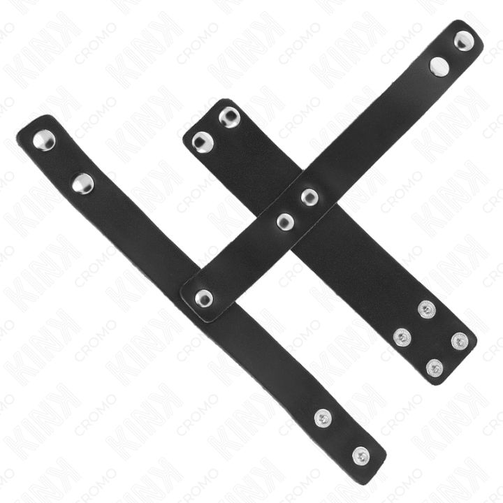 Peniskäfigring aus Leder mit Verstellbarem Hockentrenner von Kink Ring Power | Fesselliebe.de