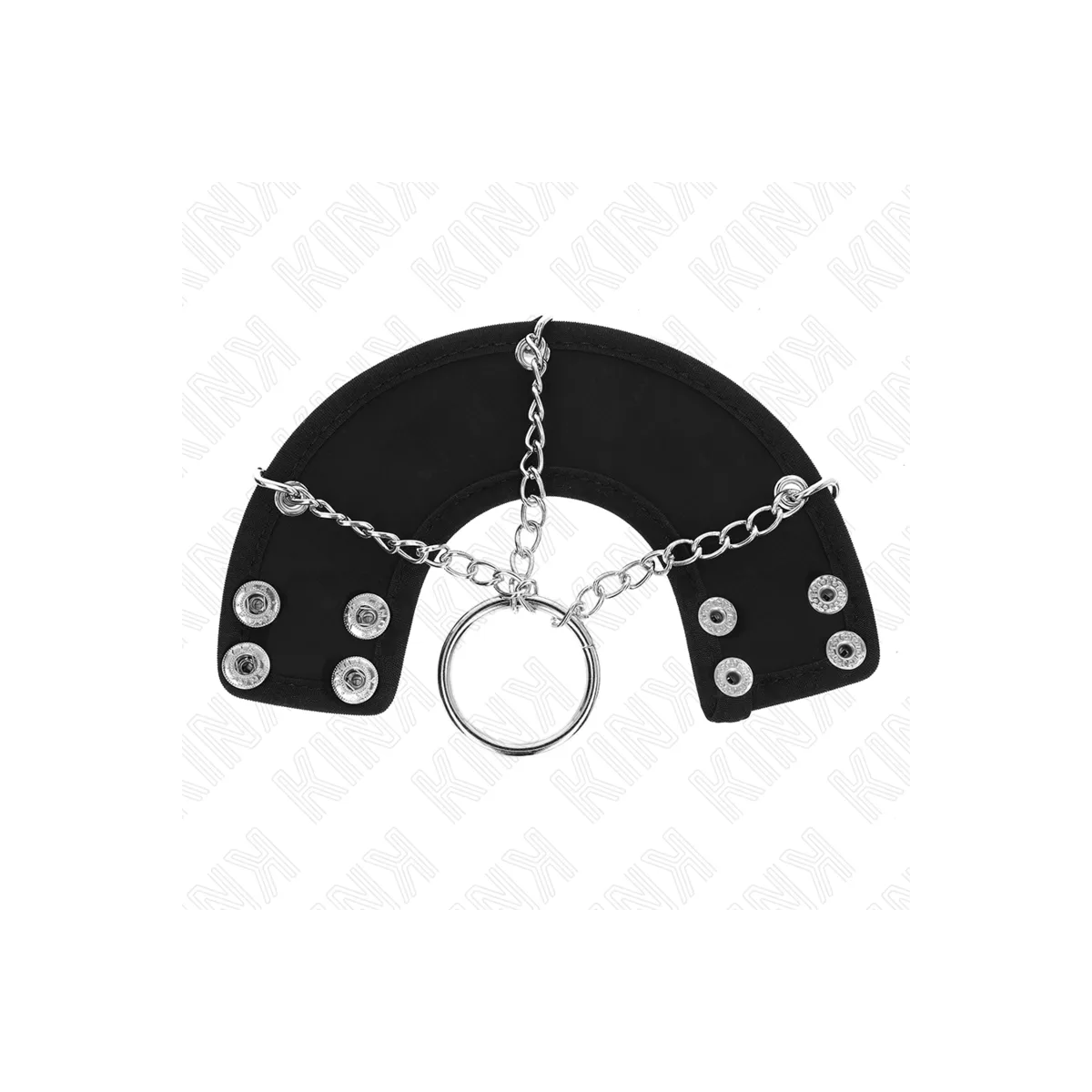 Penisring 4 cm Kette 7 cm Metall mit Ledergurte von Kink Ring Power | Fesselliebe.de