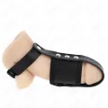Peniskäfigring aus Leder mit Verstellbarem Beschichtetem Hockentrennergurt von Kink Ring Power