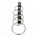 5 Metall Penisringe 3,2 cm Bis 5 cm Durch Leder Verbunden von Kink Ring Power