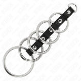 5 Metall Penisringe 3,2 cm Bis 5 cm Durch Leder Verbunden von Kink Ring Power | Fesselliebe.de