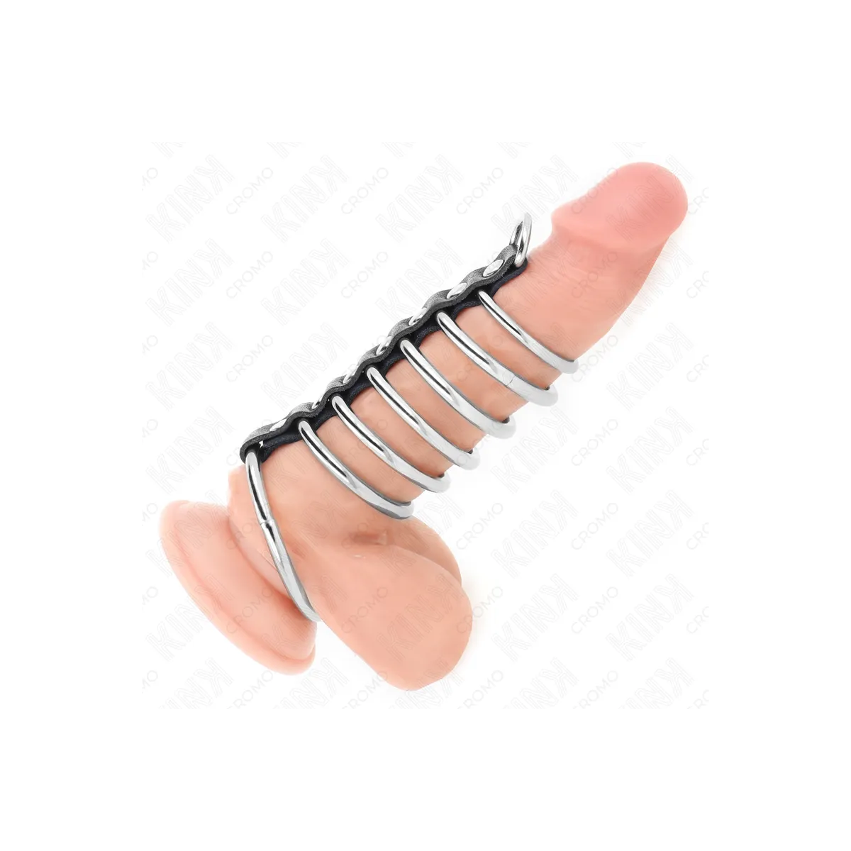 7 Penisringe aus Metall 3,2 cm Bis 5 cm Durch Leder Verbunden von Kink Ring Power | Fesselliebe.de