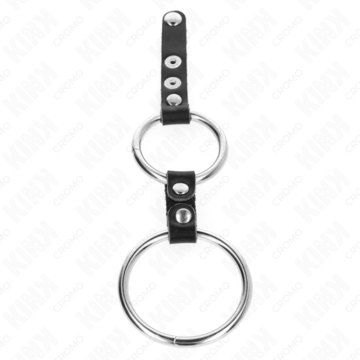 Doppelter Penisring 3,8 cm Bis 5 cm Durch Leder Verbunden von Kink Ring Power | Fesselliebe.de