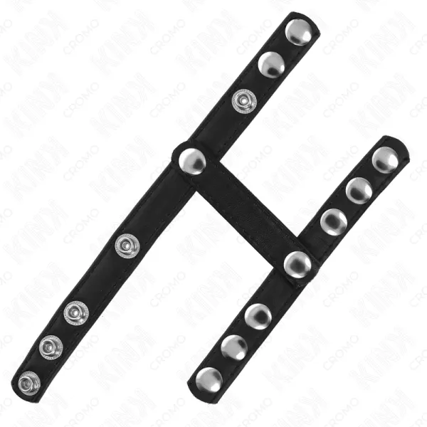 Penisring mit 3 Verstellbaren Ballsplitterriemen von Kink Ring Power | Fesselliebe.de