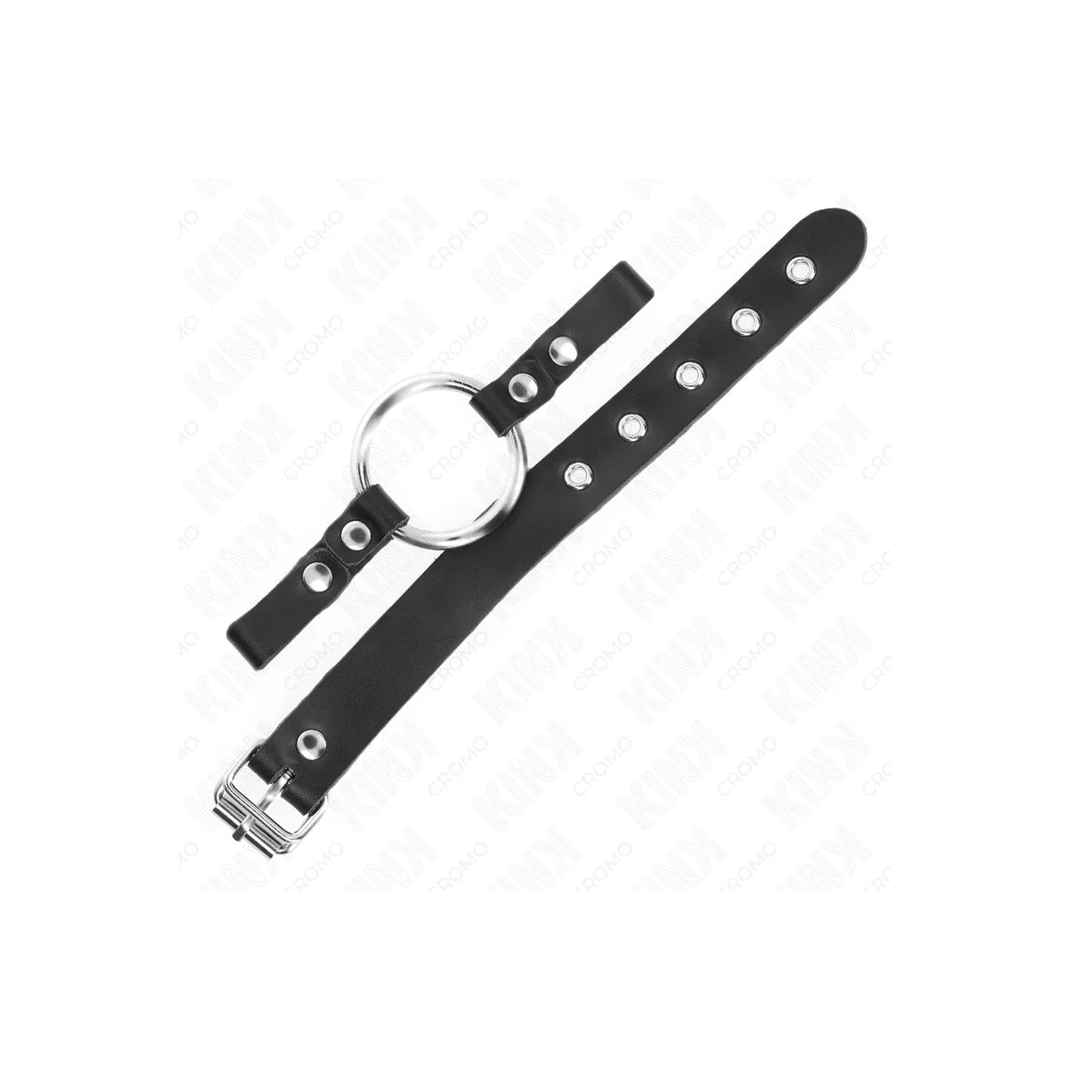 Penisring aus Leder mit Schnallverschluss 22 X 2 cm mit Metallring 4 cm von Kink Ring Power | Fesselliebe.de