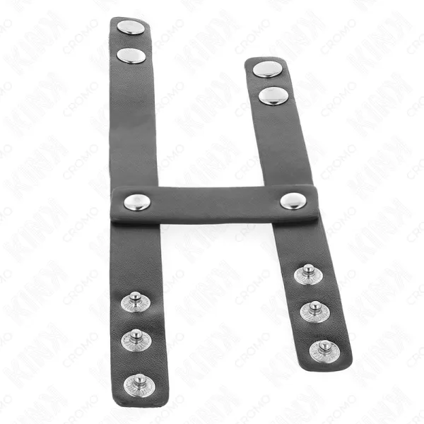 Verstellbarer Doppelter Penisring aus Leder von Kink Ring Power | Fesselliebe.de