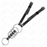 5 Penisringe 3,8 cm Bis 5 cm Metall mit Ledergurt 112 cm von Kink Ring Power | Fesselliebe.de