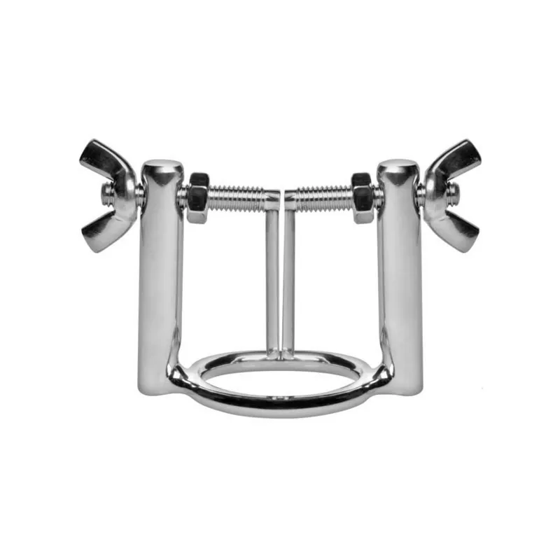 Drüsenring aus Metall mit Harnröhren-Dilatator-Presse von Metal Hard | Fesselliebe.de