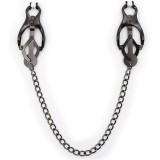 Japanische Nippelklammern mit Schwarzer Kette von Ohmama Fetish | Fesselliebe.de