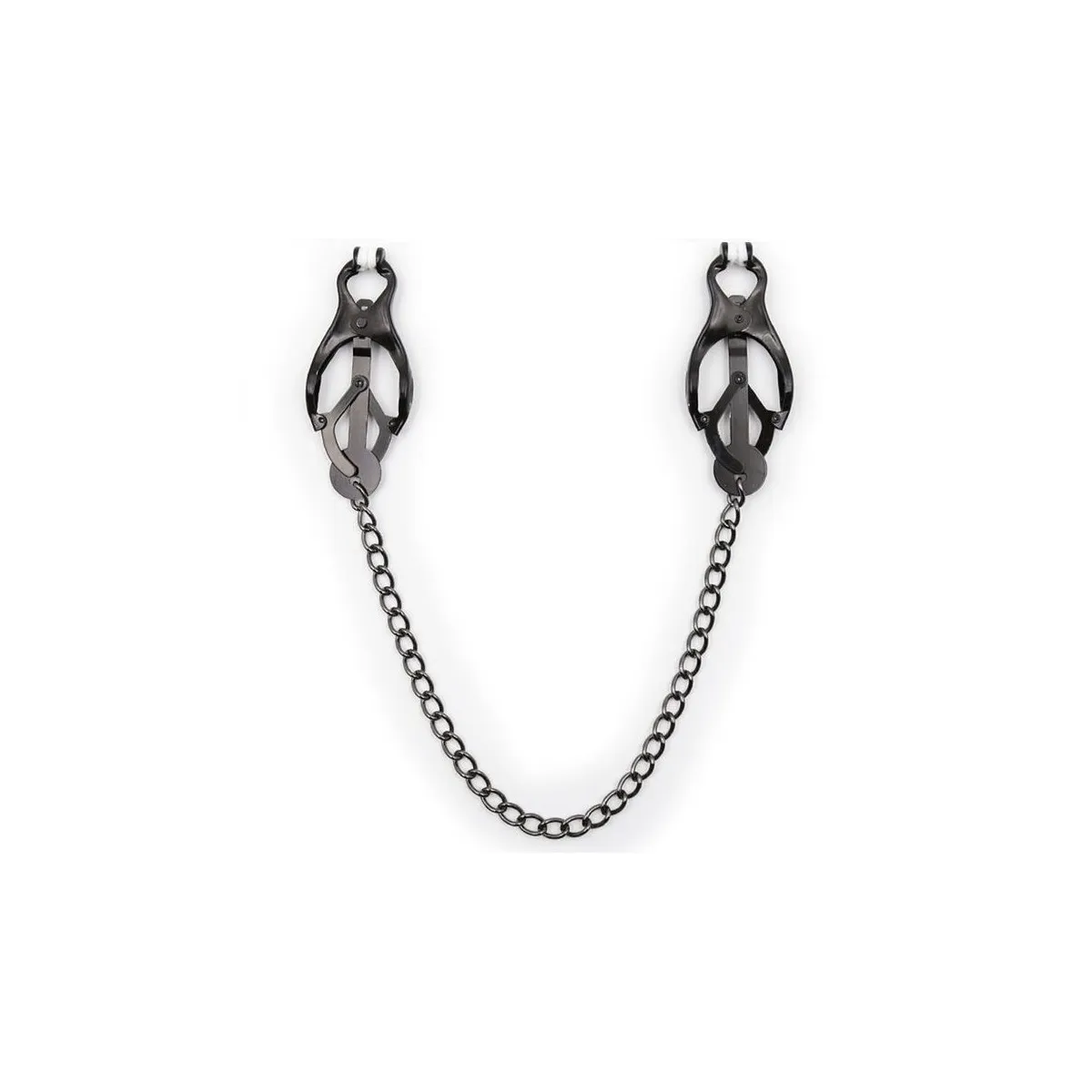 Japanische Nippelklammern mit Schwarzer Kette von Ohmama Fetish | Fesselliebe.de