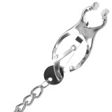 Nippelklemme aus Metall mit Kette von Darkness Bondage | Fesselliebe.de