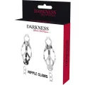 Nippelklemme aus Metall mit Kette von Darkness Bondage