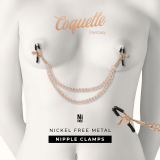 Fantasy-Nippelclips aus Metall mit Kette von Coquette Fantasy | Fesselliebe.de