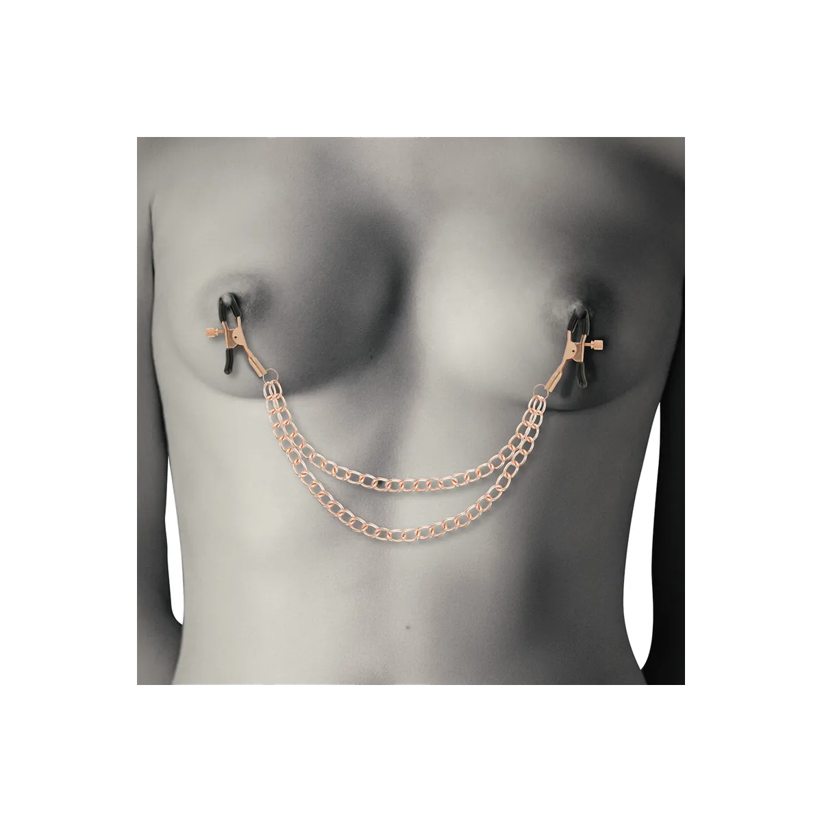 Fantasy-Nippelclips aus Metall mit Kette von Coquette Fantasy | Fesselliebe.de
