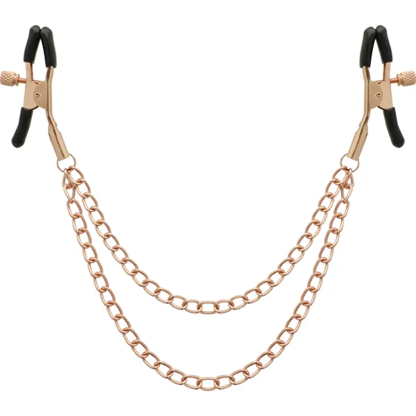 Fantasy-Nippelclips aus Metall mit Kette von Coquette Fantasy | Fesselliebe.de