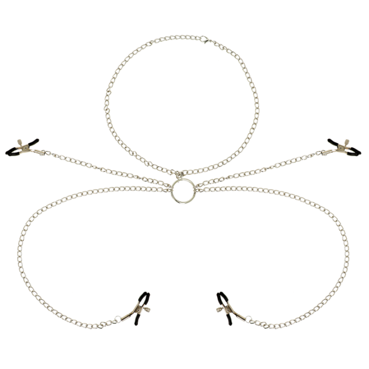 4 Nippelklemmen mit Kette von Ohmama Fetish | Fesselliebe.de