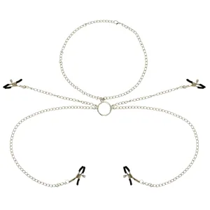 4 Nippelklemmen mit Kette von Ohmama Fetish | Fesselliebe.de