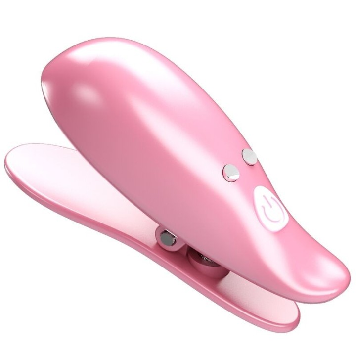 Leaf Vibrierende Nippelklemmen Rosa von Pretty Love Flirtation | Fesselliebe.de