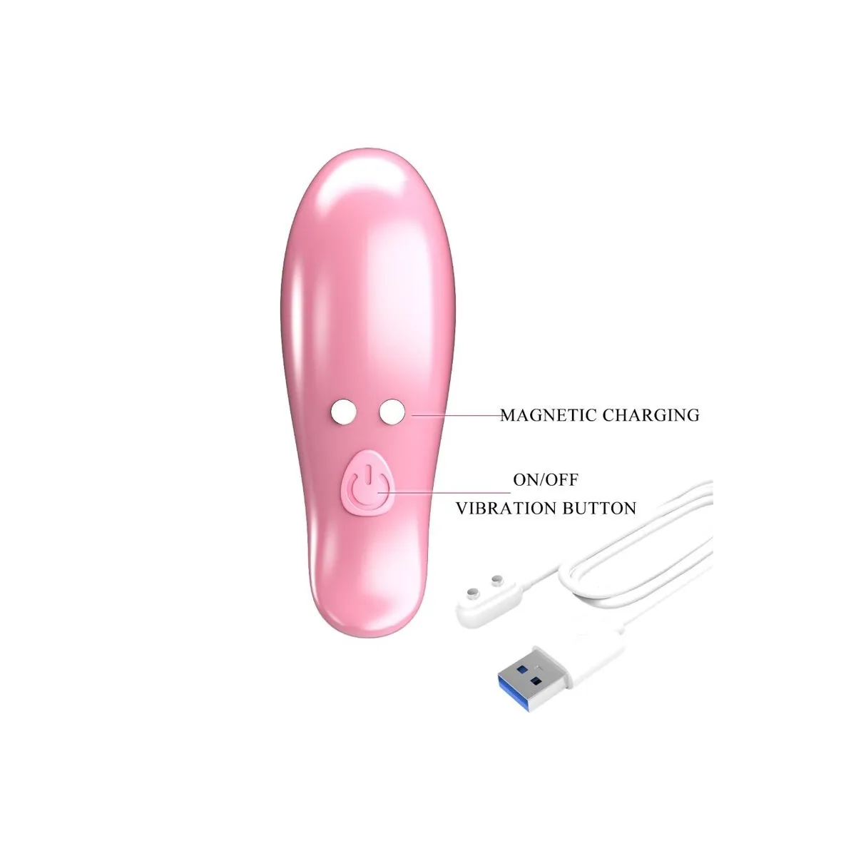 Leaf Vibrierende Nippelklemmen Rosa von Pretty Love Flirtation | Fesselliebe.de