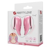 Leaf Vibrierende Nippelklemmen Rosa von Pretty Love Flirtation | Fesselliebe.de