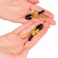 Goldene Nippelklemmen 6 cm von Kink Nipple Grip