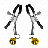 Goldene Einzelne Glocken-Nippelnklemme 6 cm von Kink Nipple Grip | Fesselliebe.de