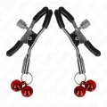 Doppelte Glocken-Nippelklammere Rot 6 cm von Kink Nipple Grip