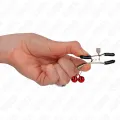 Doppelte Glocken-Nippelklammere Rot 6 cm von Kink Nipple Grip