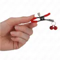 Rote Doppelglocke Nippelklemme Rot 6 cm von Kink Nipple Grip