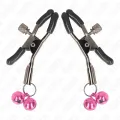 Doppelglöckchen-Nippelklammer Rosa 6 cm von Kink Nipple Grip