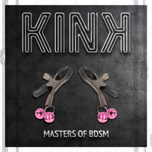 Doppelglöckchen-Nippelklammer Rosa 6 cm von Kink Nipple Grip