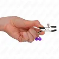 Doppelglocken-Nippelklammerei Lila 6 cm von Kink Nipple Grip