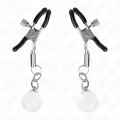 Glasperlen-Nippelklammern Silber 6 cm von Kink Nipple Grip