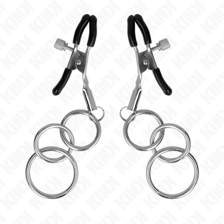 3 O-Ring Nippelklemmen 6 cm von Kink Nipple Grip | Fesselliebe.de