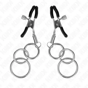 3 O-Ring Nippelklemmen 6 cm von Kink Nipple Grip