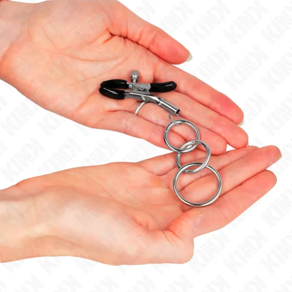 3 O-Ring Nippelklemmen 6 cm von Kink Nipple Grip | Fesselliebe.de