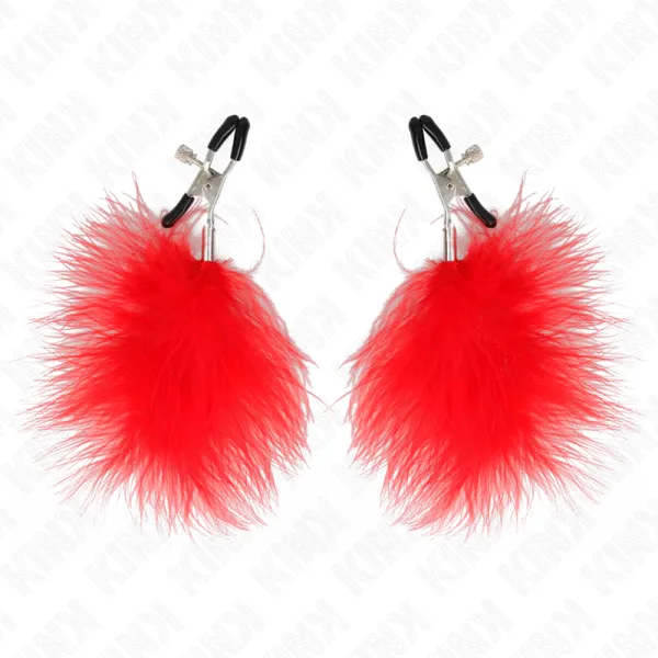 Federnippenklemme Rot 7 cm von Kink Nipple Grip | Fesselliebe.de