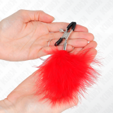 Federnippenklemme Rot 7 cm von Kink Nipple Grip | Fesselliebe.de