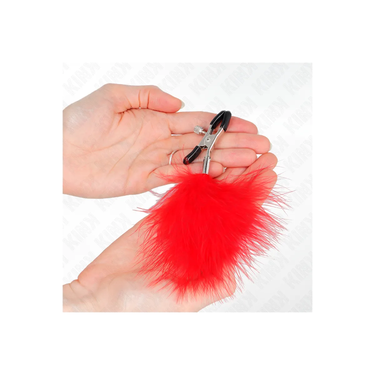 Federnippenklemme Rot 7 cm von Kink Nipple Grip | Fesselliebe.de
