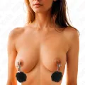 Kunstfellball-Nippelklammer Schwarz 6 cm von Kink Nipple Grip
