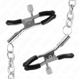 Dicke Kette Nippelklemmen 30 cm von Kink Nipple Grip | Fesselliebe.de